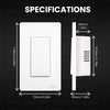 LumiMuse Star Ring 2nd Generation Smart Single Pole 3 Way WIFI Switch 1/2/3/4 Gang