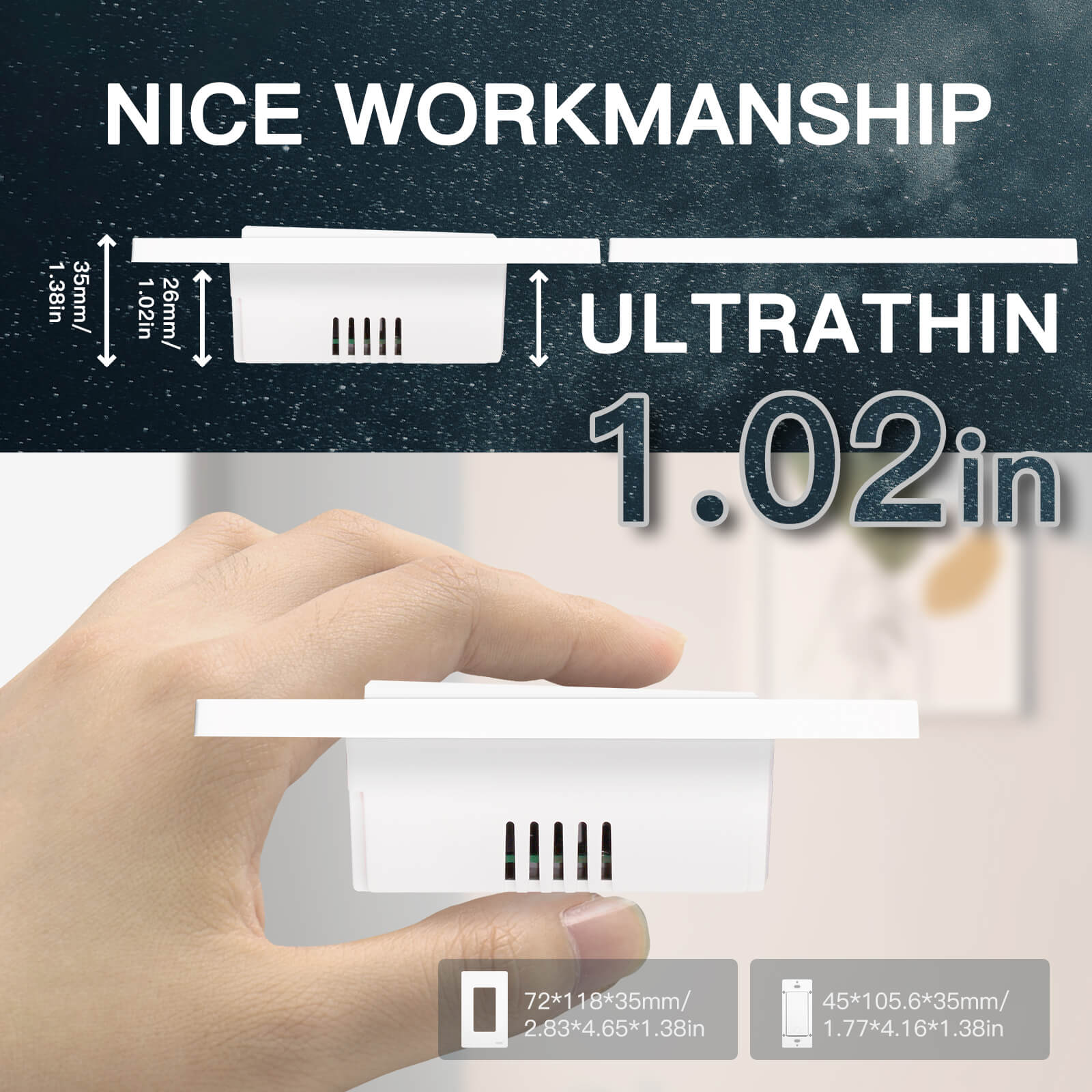 LumiMuse Star Ring 3rd Generation WiFi Smart Light Switch No Neutral Required No Capacitor Alexa Google APP Control
