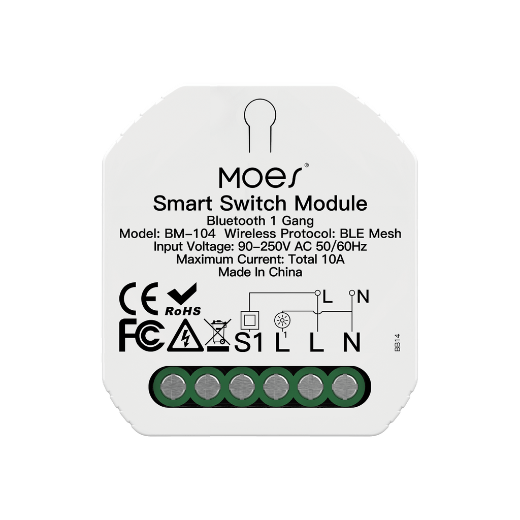 Bluetooth Smart Mini Switch Module DIY Light BLE SIGMESH 1 2 Gang Circuit Breaker