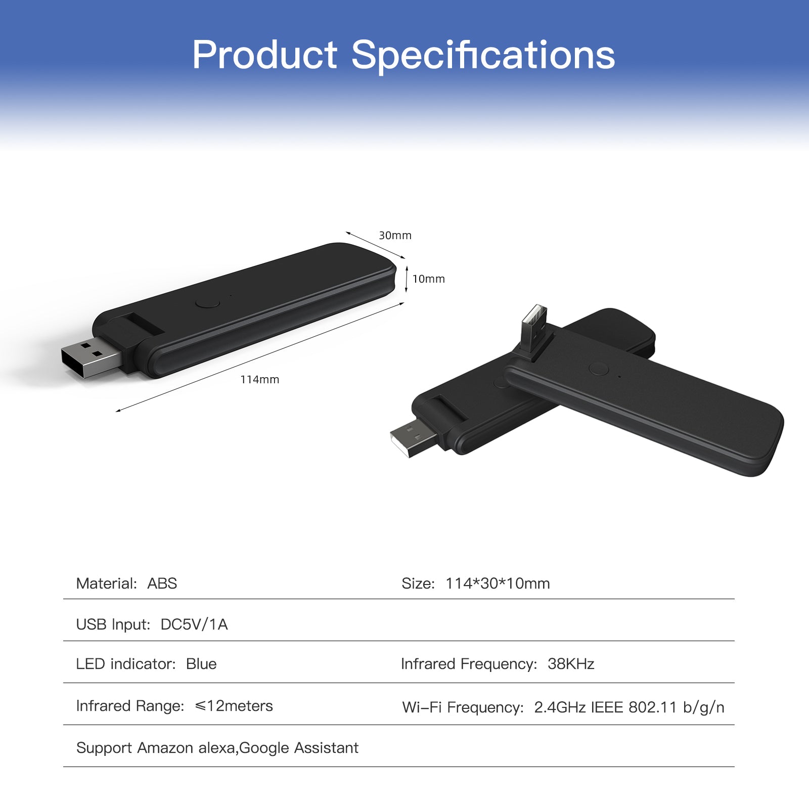 LumiMuse WiFi USB Smart IR RF Wireless Universal Remote Controller