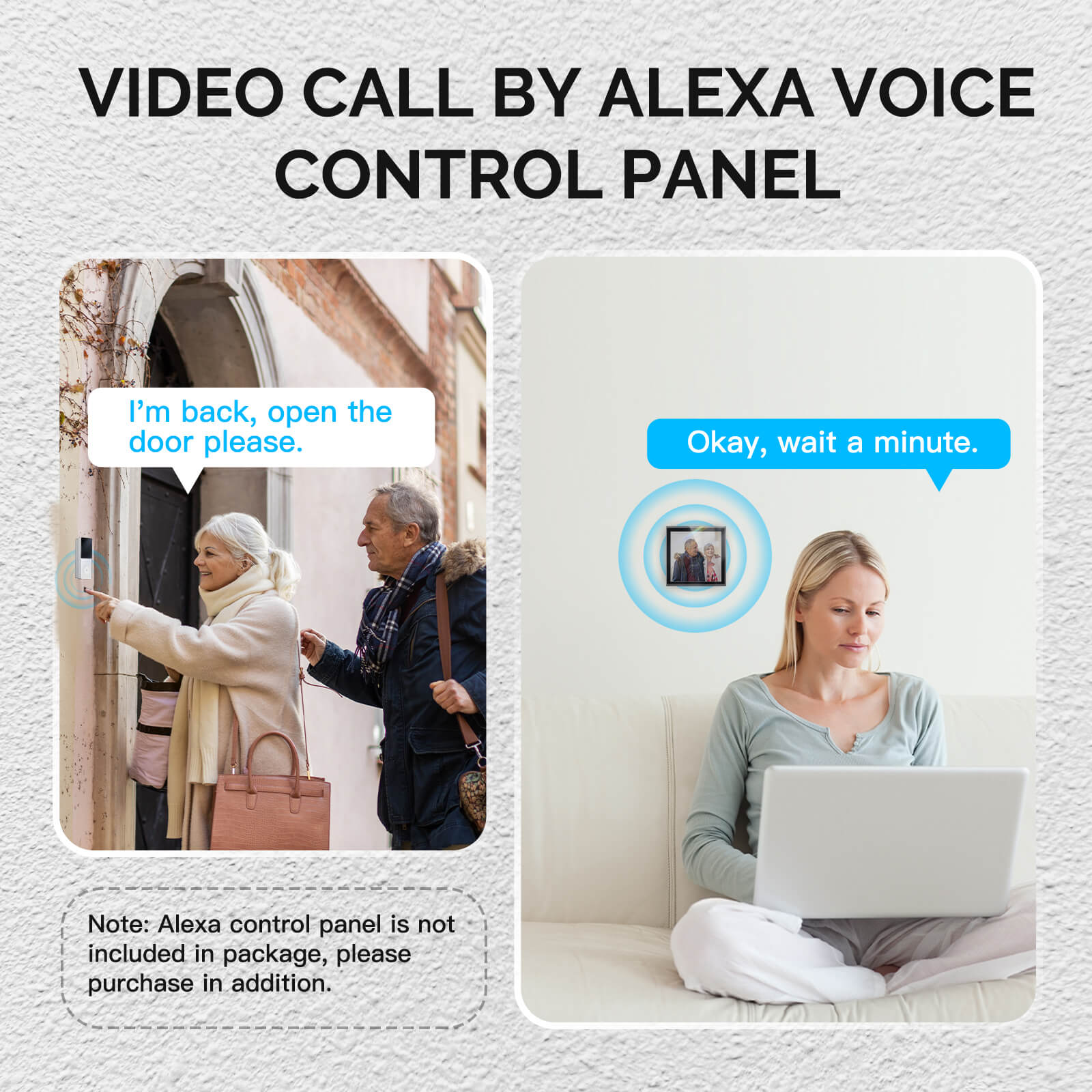 LumiMuse Tuya Smart WiFi Video Doorbell Camera 2-way Audio Intercom Outdoor Wireless Door Bell Night Vision