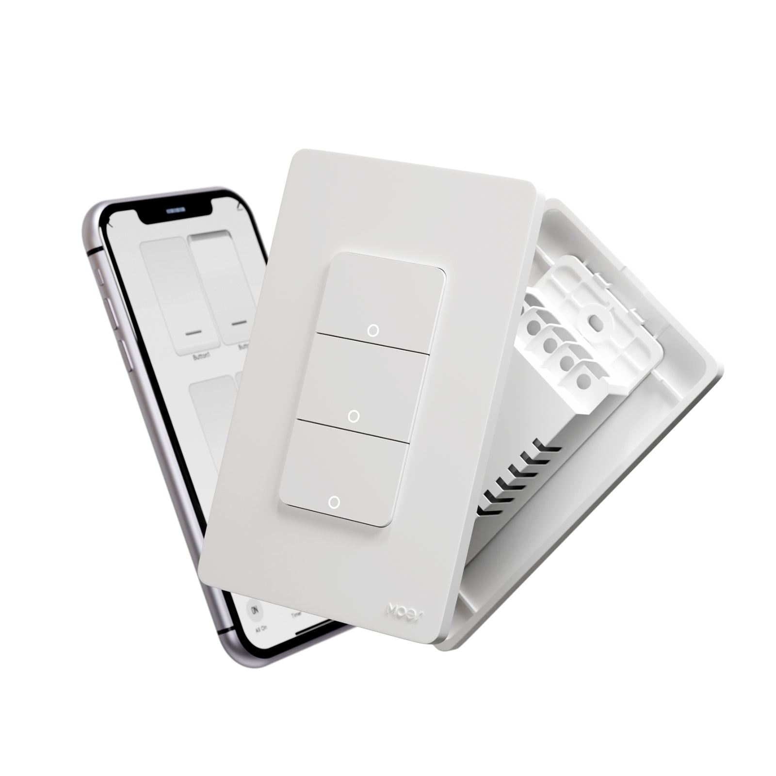 WiFi 1/2/3/4 Gang Smart Light Switch, Alexa Google APP Remote Light Switching | LumiMuse