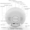 LumiMuse WiFi Smart Clock Wake Up 7 Colors Light Natural Sound Clock With FM Radio