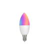 LumiMuse WiFi Smart E14 6W/ E12 5W Candle LED Light Candelabra Bulb RGBCCT 2700-6500K Alexa Google Voice Control - A Pack of 5 Boxes