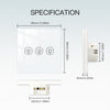 LumiMuse WiFi Smart Light Dimmer Touch Panel Switch 1/2/3 Gang EU Version - A Pack of 5 Boxes