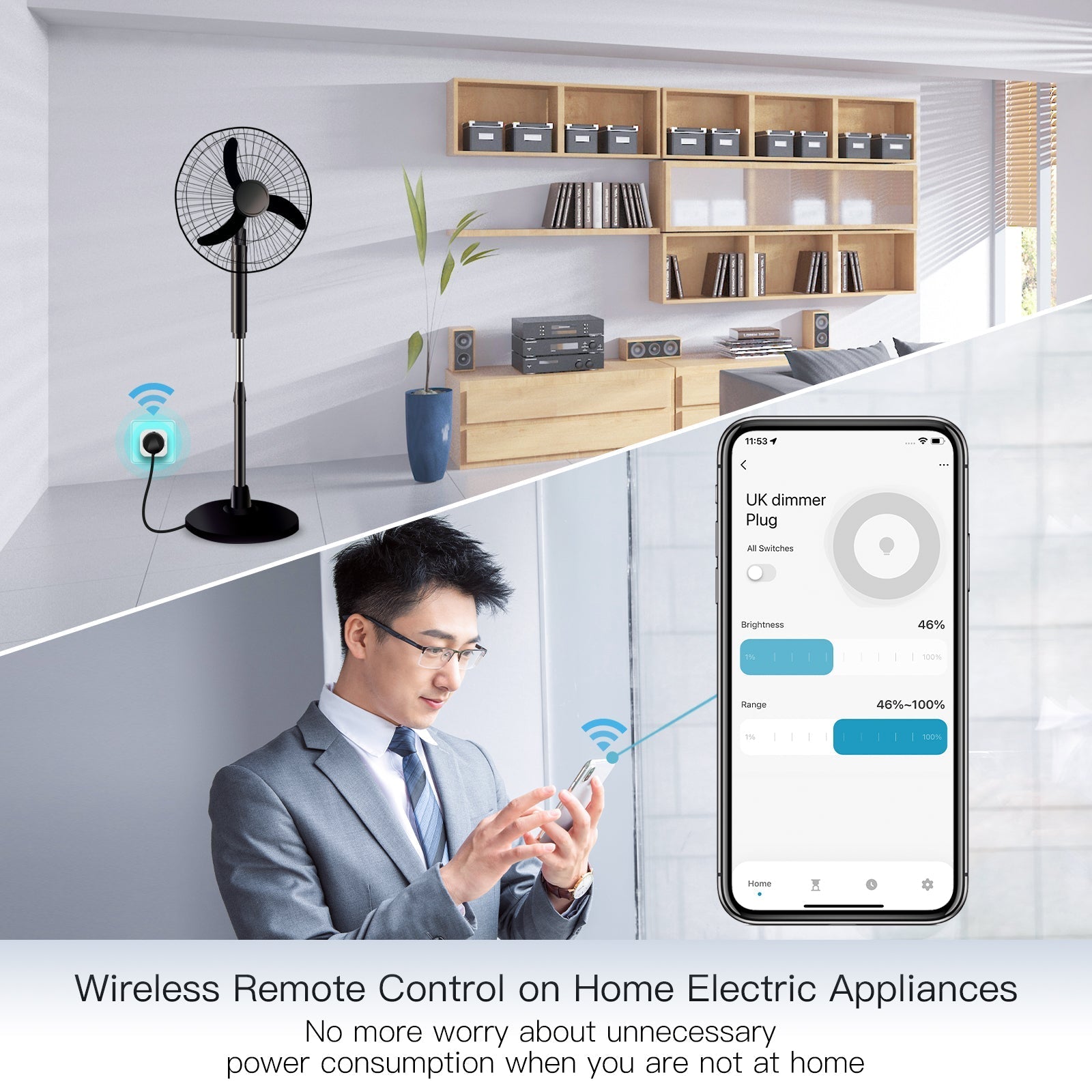 LumiMuse WiFi Smart Power Dimmer Plug Brightness Adjust Timer Socket EU