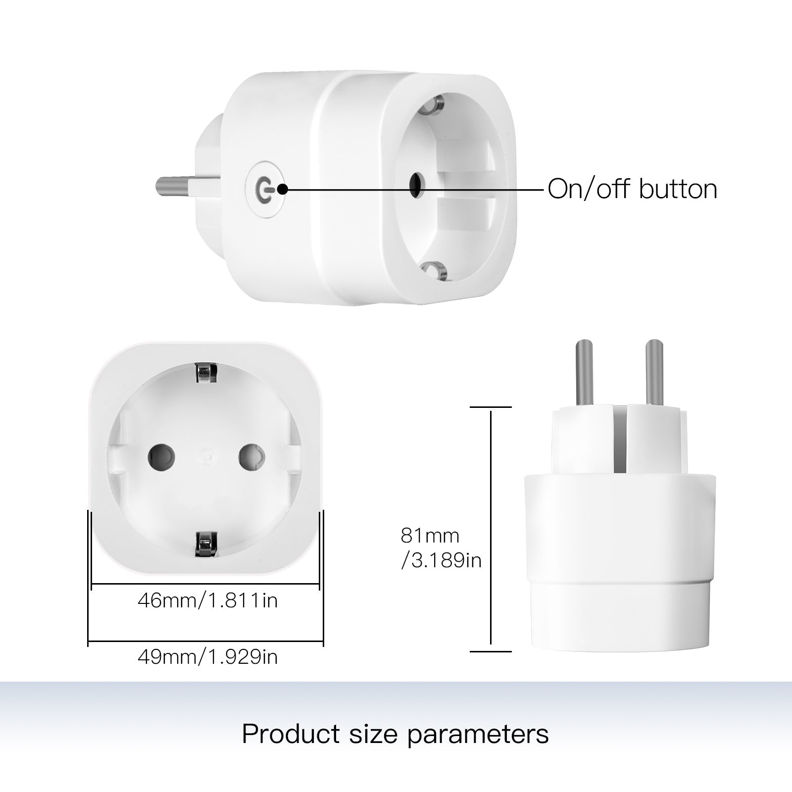 LumiMuse WiFi Smart Power Dimmer Plug Brightness Adjust Timer Socket EU
