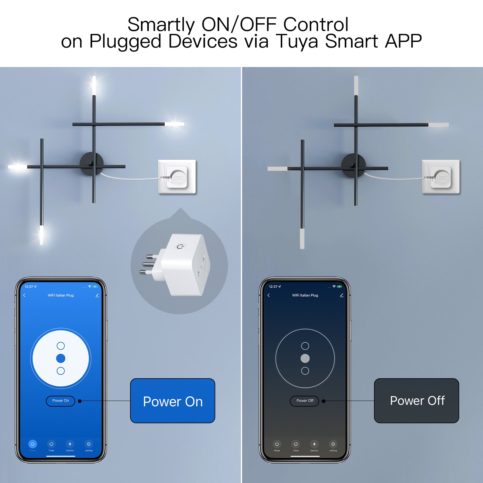 LumiMuse WiFi Smart Socket Power Plug(Type L) Italian 16A Energy Monitor