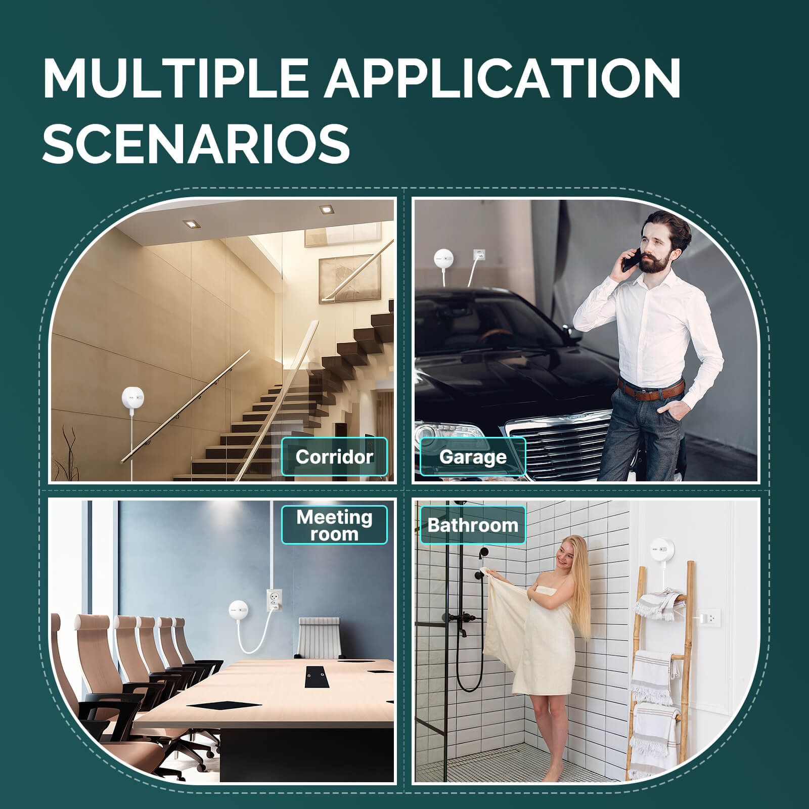 LumiMuse ZigBee Human Presence Sensor Detector Radar Wave Detection Sensor for Home Security