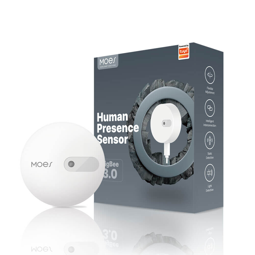 LumiMuse ZigBee Human Presence Sensor Detector Radar Wave Detection Sensor for Home Security