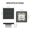 LumiMuse ZigBee RF Smart Curtain Switch For Roller Shutter Electric Curtains Blind Motor Support Timing & Remote Control