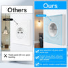 LumiMuse ZigBee Smart Wall Socket Glass Panel Power Monitor Hub Required
