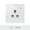 LumiMuse ZigBee Smart Wall Socket Glass Panel Power Monitor Hub Required