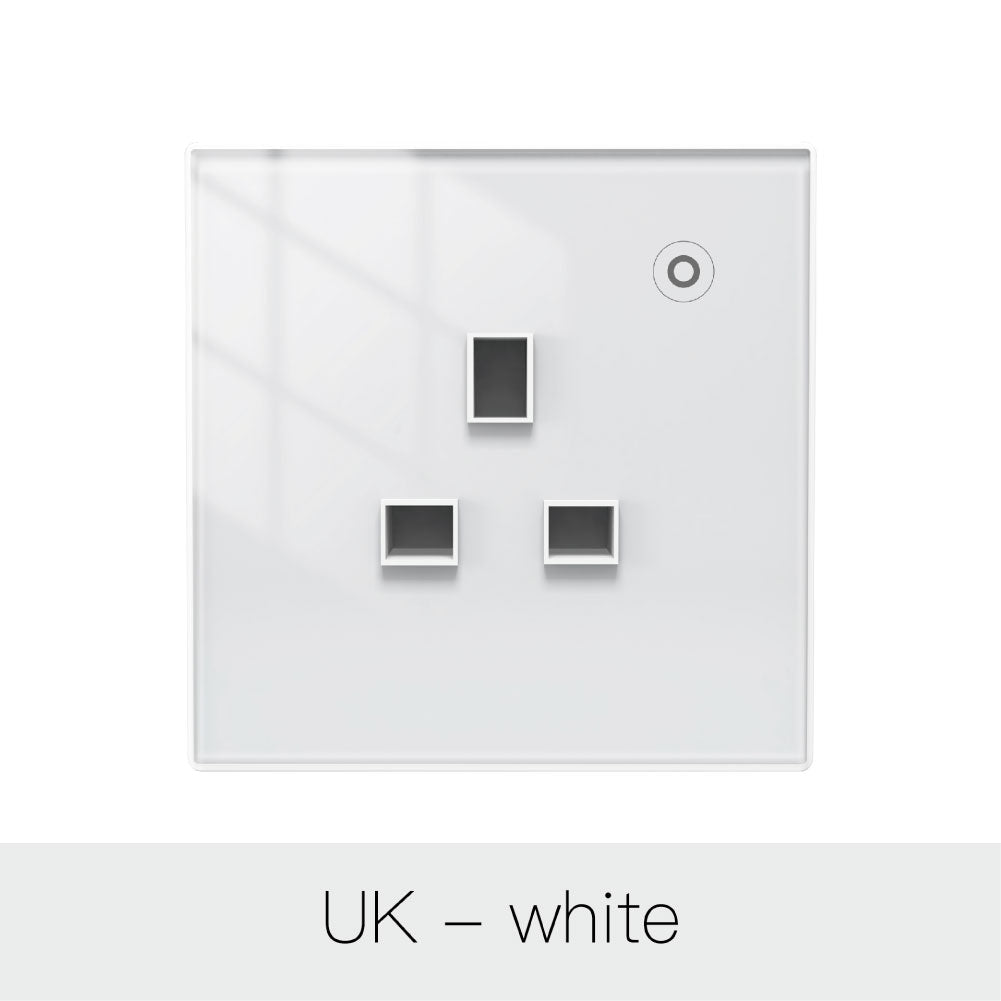 LumiMuse ZigBee Smart Wall Socket Glass Panel Power Monitor Hub Required