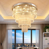Multi Layers Round Raindrop Chandelier - Ceiling Light | LumiMuse