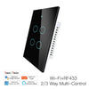 RF433 WIFI Smart Wall Touch Light Switch Glass Panel, 3 Way Multi-Control Neutral Wire Required US Standard