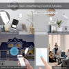 WiFi RF433 Smart Light Wall Touch Switch Single Pole No Neutral 95-130V US Standard