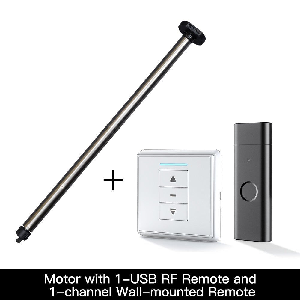 Rechargeable Tubular Roller Blind Motor RF433 Remote Control - A Pack of 3 Boxes