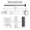 Rechargeable Tubular Roller Blind Motor RF433 Remote Control - A Pack of 3 Boxes