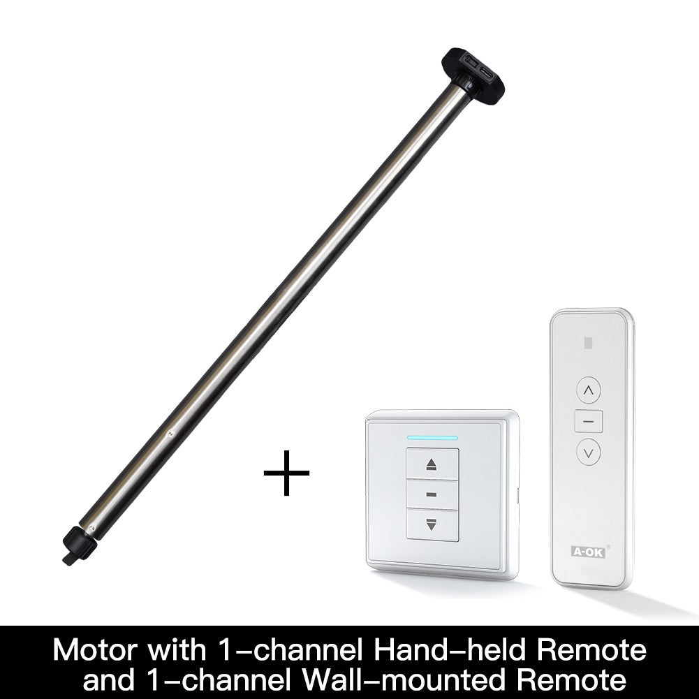 Rechargeable Tubular Roller Blind Motor RF433 Remote Control - A Pack of 3 Boxes