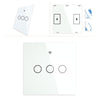 RF433 Smart Wirelesss Wall Glass Panel Transmitter Touch Switch Multi-control Remote EU