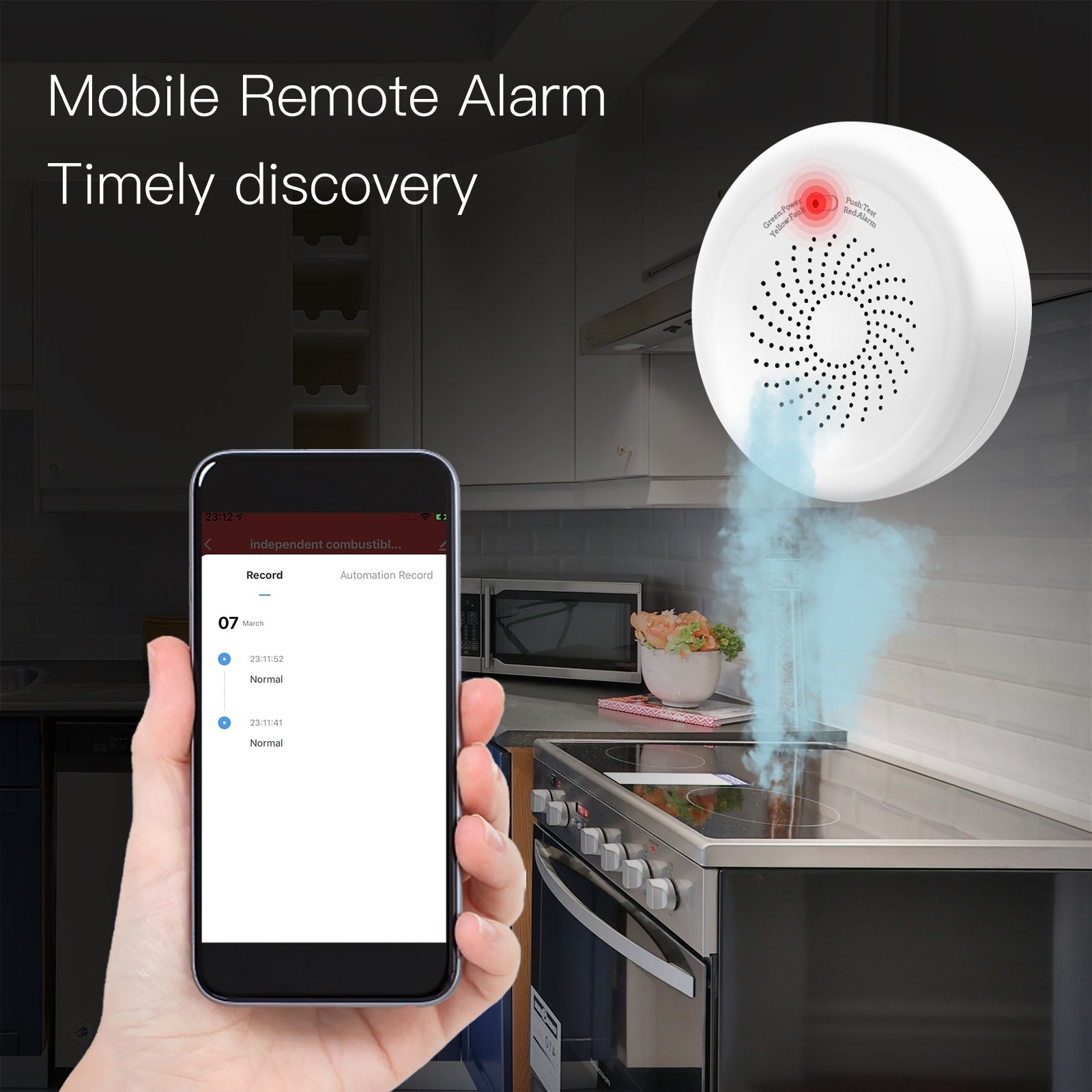 ZigBee Smart Gas Leakage Detector Combustible Sensor