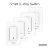 WiFi 3 Way Smart Light Switches Push Button Double Switch Neutral Wire Required 100V-120V
