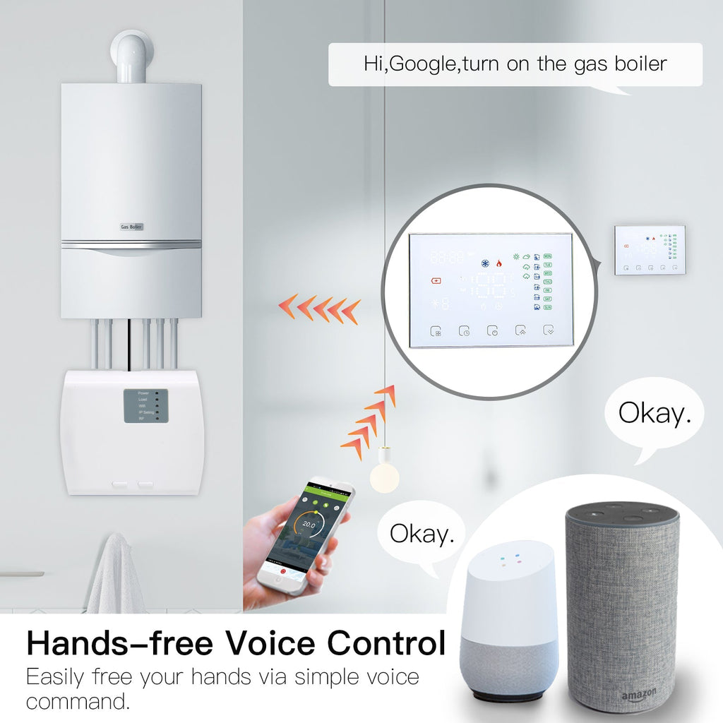 Rf Stat Programble WiFi RF Programmable Thermostat Smart Wall-hung Temperature Controller ...
