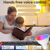 Tuya GU10 Matter WiFi Smart LED Bulb with Voice Control, Dimmable 5W Light 2700-6500K RGB Colors