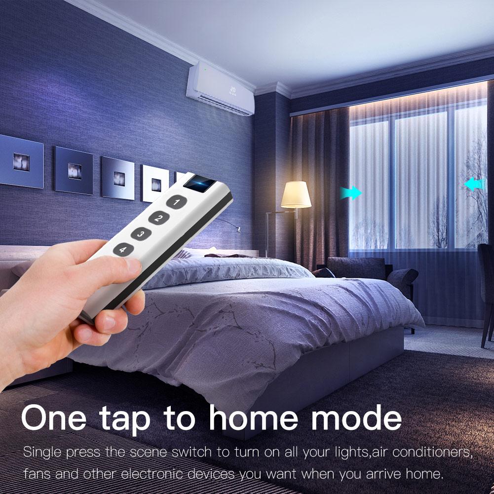 Tuya  ZigBee Wireless Scene Switch 4 Gang Remote Point to Point Control