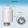 WiFi Smart Thermostatic Radiator Valve Anti-scale Mode Rotatable Screen Digital Heating TRV