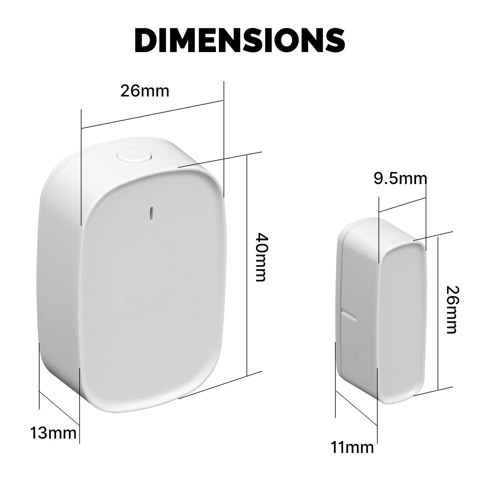 Tuya ZigBee Window Door Alarm Sensor, Smart Home Security Contact Detector