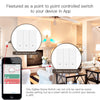 ZigBee Smart 9 Scene Mechanical Push Button Switch Multi-Control Battery Powered