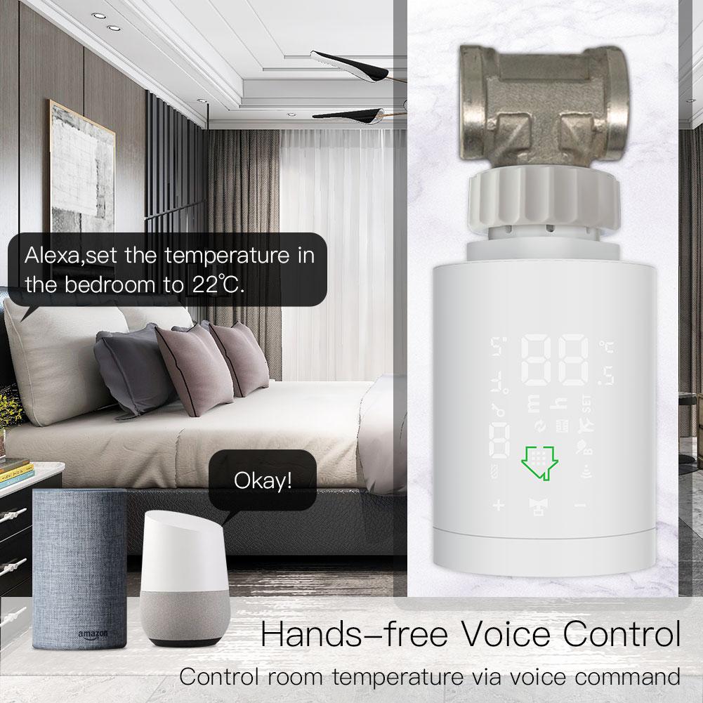 LumiMuse Smart Thermostatic Radiator Valve ZigBee LCD Curved Screen Heating Battery Powered TRV TS0601
