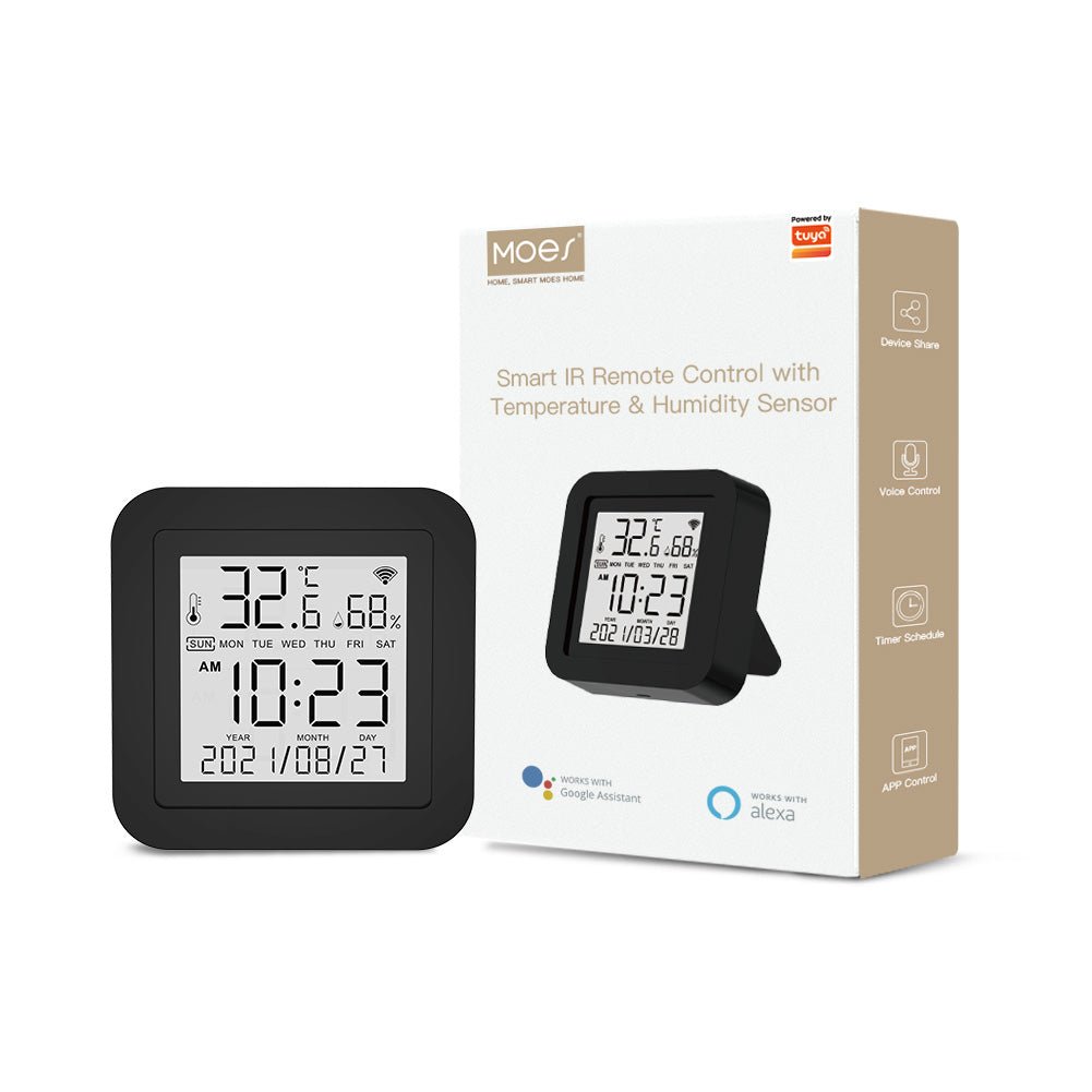 Smart Remote Ac Wi-Fi Smart IR Remote Control with Temperature and Humidity Sensor for ...