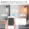 Wifi Smart US Outlet Extender Multi Plug Socket Outlet Shelf With Relay Status, Light Mode Adjustable