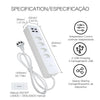 WiFi Smart Power Strip Surge Protector 4 Plug Outlets Electric Socket with USB/Type C [Brazil Version]
