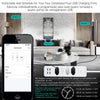 WiFi Smart Power Strip Surge Protector 4 Plug Outlets Electric Socket with USB/Type C [Brazil Version]