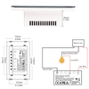 WiFi Dimmer Switch RF433 Smart Glass Touch Switches With Led For Light