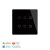 WiFi RF433 Smart 6 Gang Wall Touch Light Switch 2/3 Way Multi-Control Neutral Wire Required
