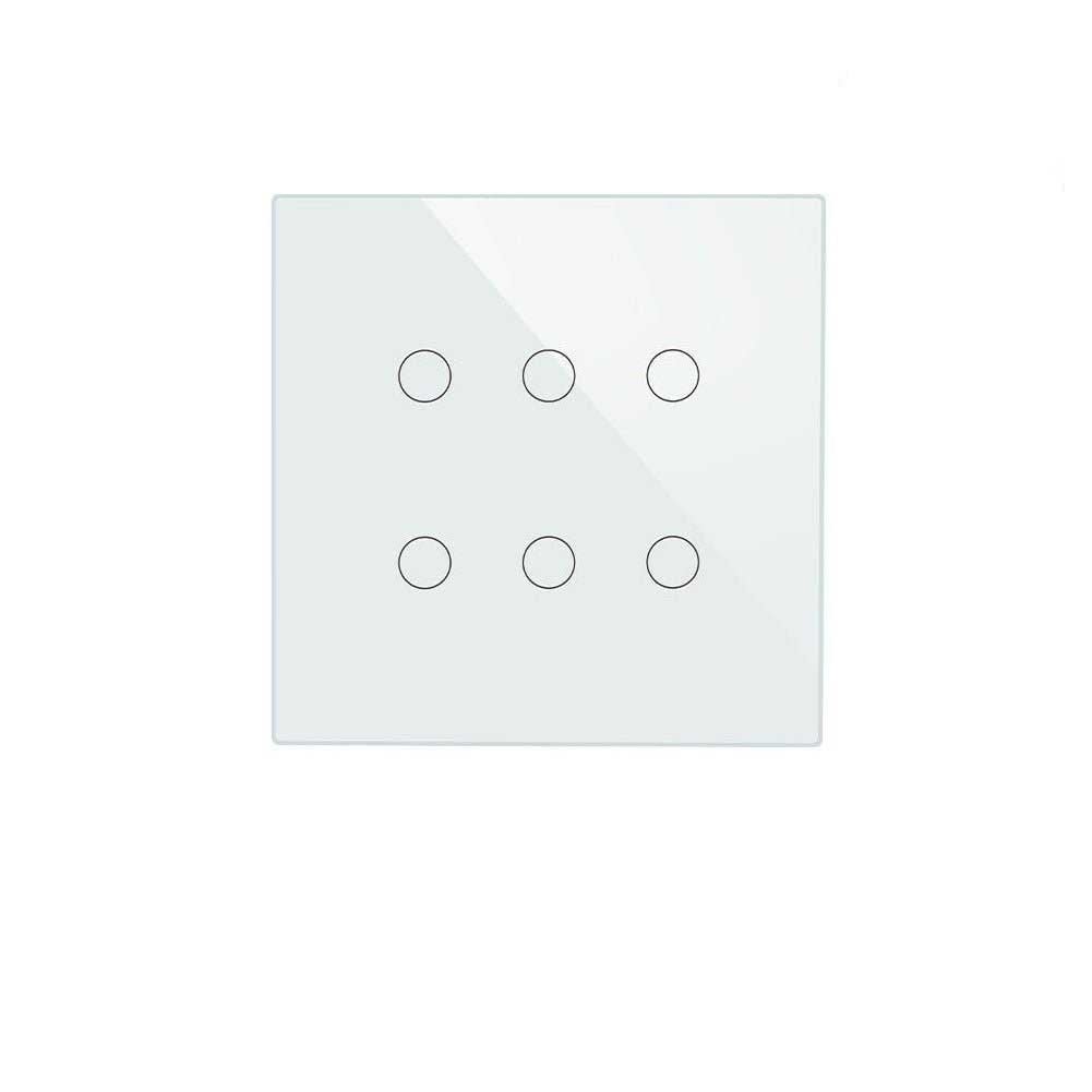 WiFi RF433 Smart 6 Gang Wall Touch Light Switch 2/3 Way Multi-Control Neutral Wire Required