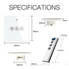 WiFi RF433 Smart Ceiling Fan Touch Switch Single Pole Neutral Wire Required  EU