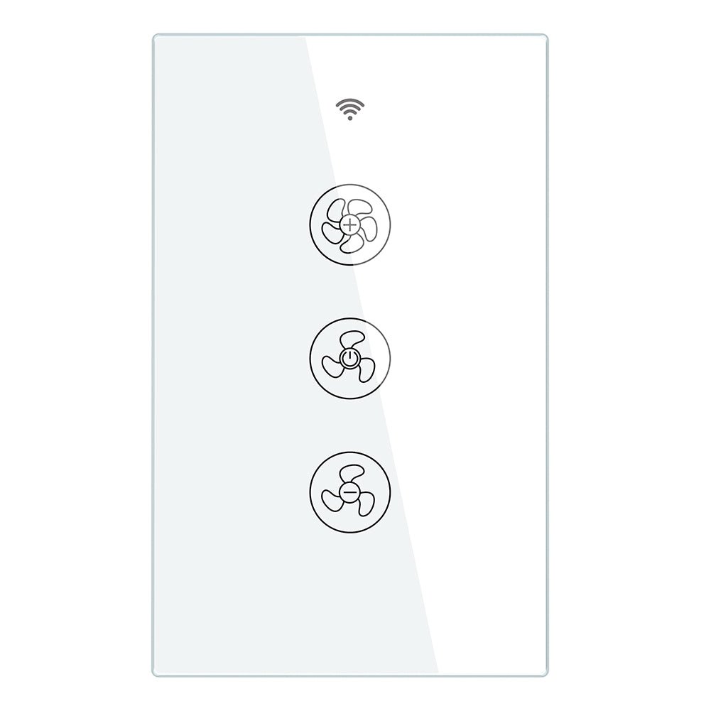 WiFi RF433 Smart Ceiling Fan Touch Switch Single Pole Neutral Wire Required US