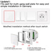WiFi Touch Smart Curtain Switch Design for Motorized Curtains and Roller Blinds EU