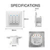 WiFi Smart Curtain Push Button Switch For Motorized Curtain Motor Roller Blinds EU