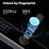 WiFi Smart Door Lock Fingerprint Remote Unlock Antihijack Tamper Alarm Multiple Unlocking