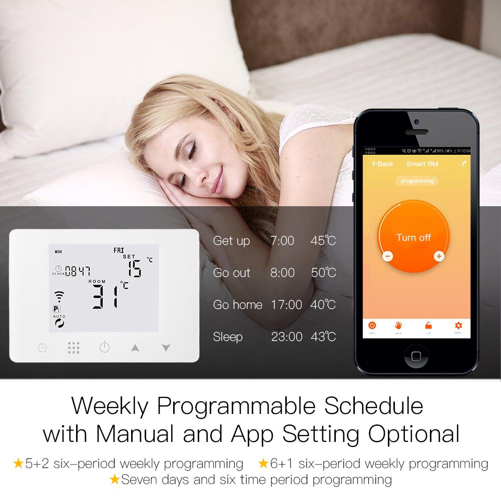 WiFi Smart LCD Wall-Hung Gas Boiler Water Underfloor Heating Temperature Controller