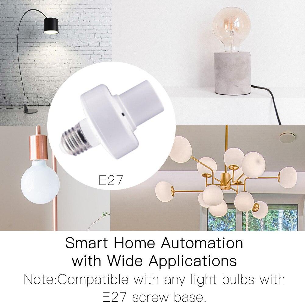 LumiMuse WiFi Smart Light Bulb Adapter Lamp Holder Base AC 85-250V Timmer Remote E27 Lampholder