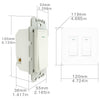WiFi Smart In-Wall 2/3/4 Gang Light Push Button Switch US