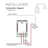 WiFi Smart Switch No Neutral, Push Button Switch, Single Pole 100-120V,  Wire Required No Capacitor US